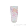 500ml新しいデザインリベット形状菱形パターンスタイルウォーターボトル再利用可能なプラスチックカップ